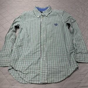Boys Green Checkered Shirt